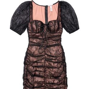 VS lace New Victoria’s Secret ruched mini dress
